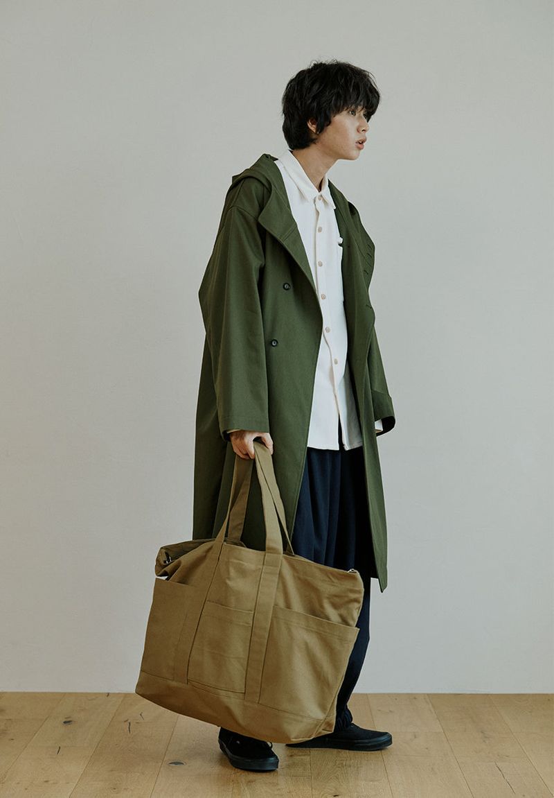 unisex canvas bag beige