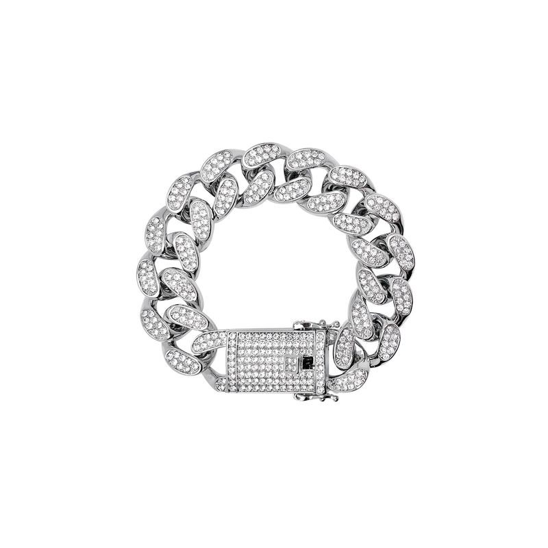 blackpurple（ブラックパープル）の「[Wearing Stray Kids] Braham Cuban chain braclet-Silver（Accessories）」