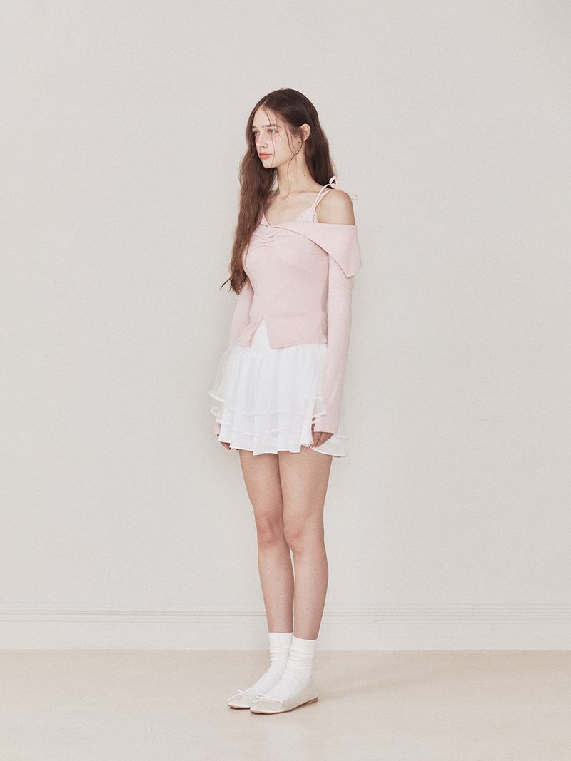 Bunny top cardigan (Pink)