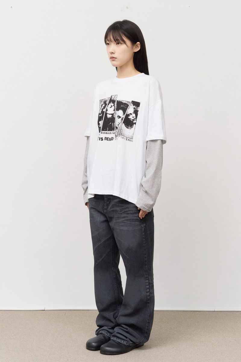 Grunge Rock Layered Longsleeve