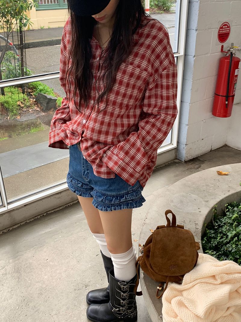 [MADE] Mohalf Tartan Checkered Shirt
