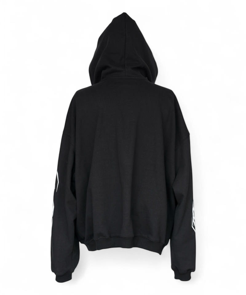  Raven Zip-up Hoodie - Black