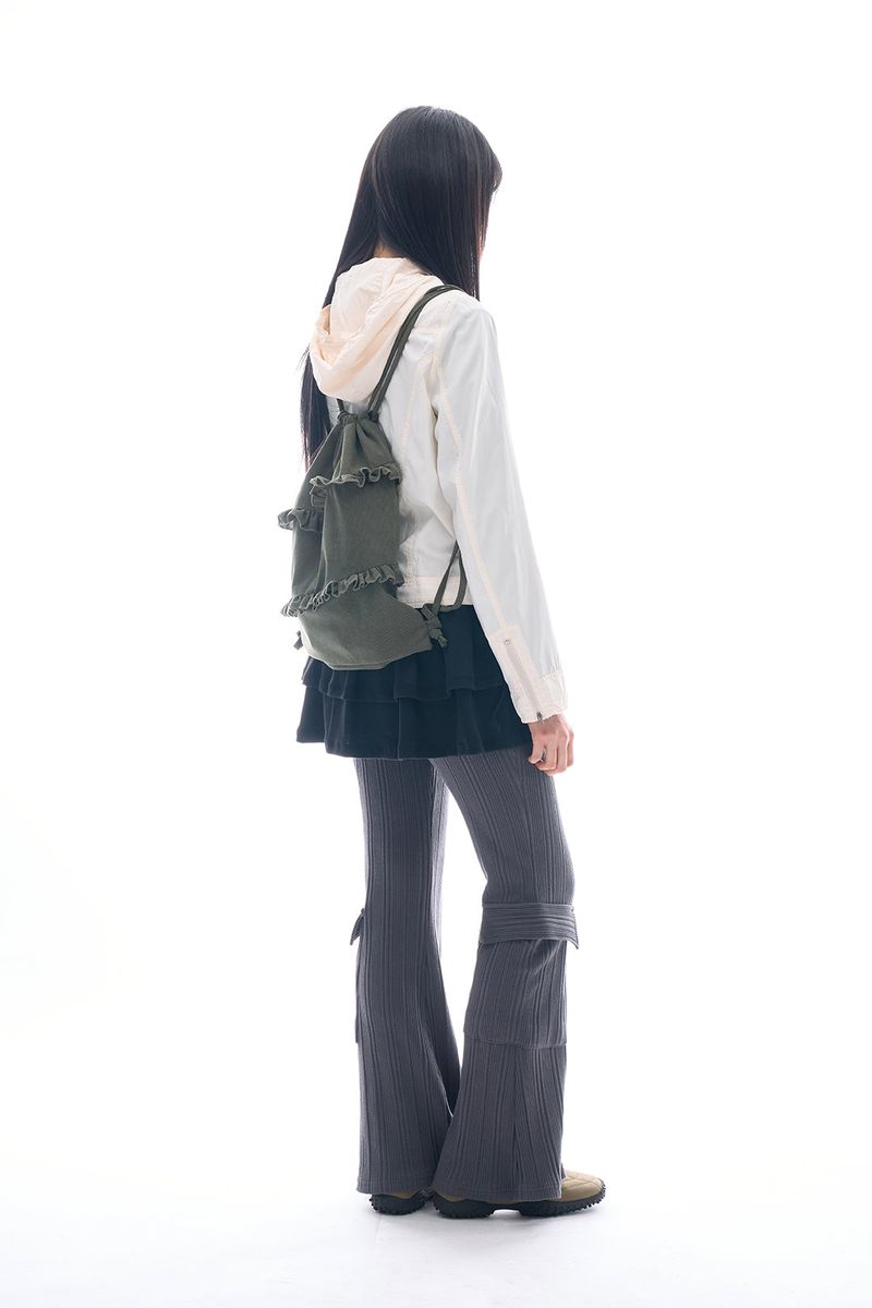 Sio pocket shirring windbreaker jumper