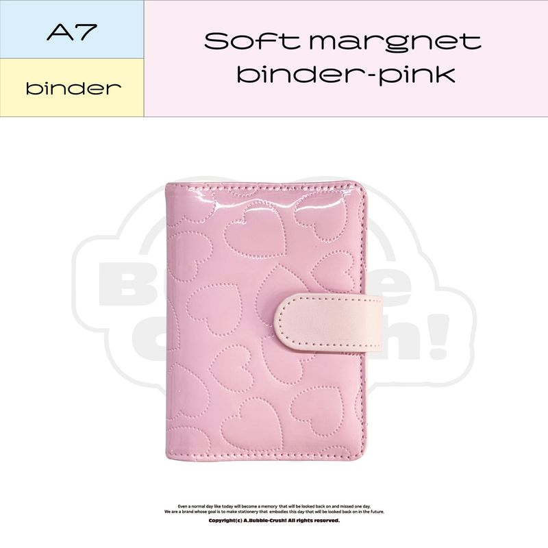 abubblecrush（アバブルクラッシュ）の「A7 soft magnet button binder pink（Smartphone Accessories）」