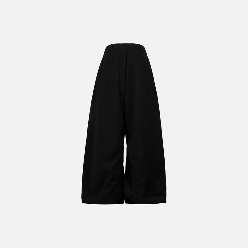 HIERARCHY STUDIOS ENE - Black Stud Baggy Trousers Pants
