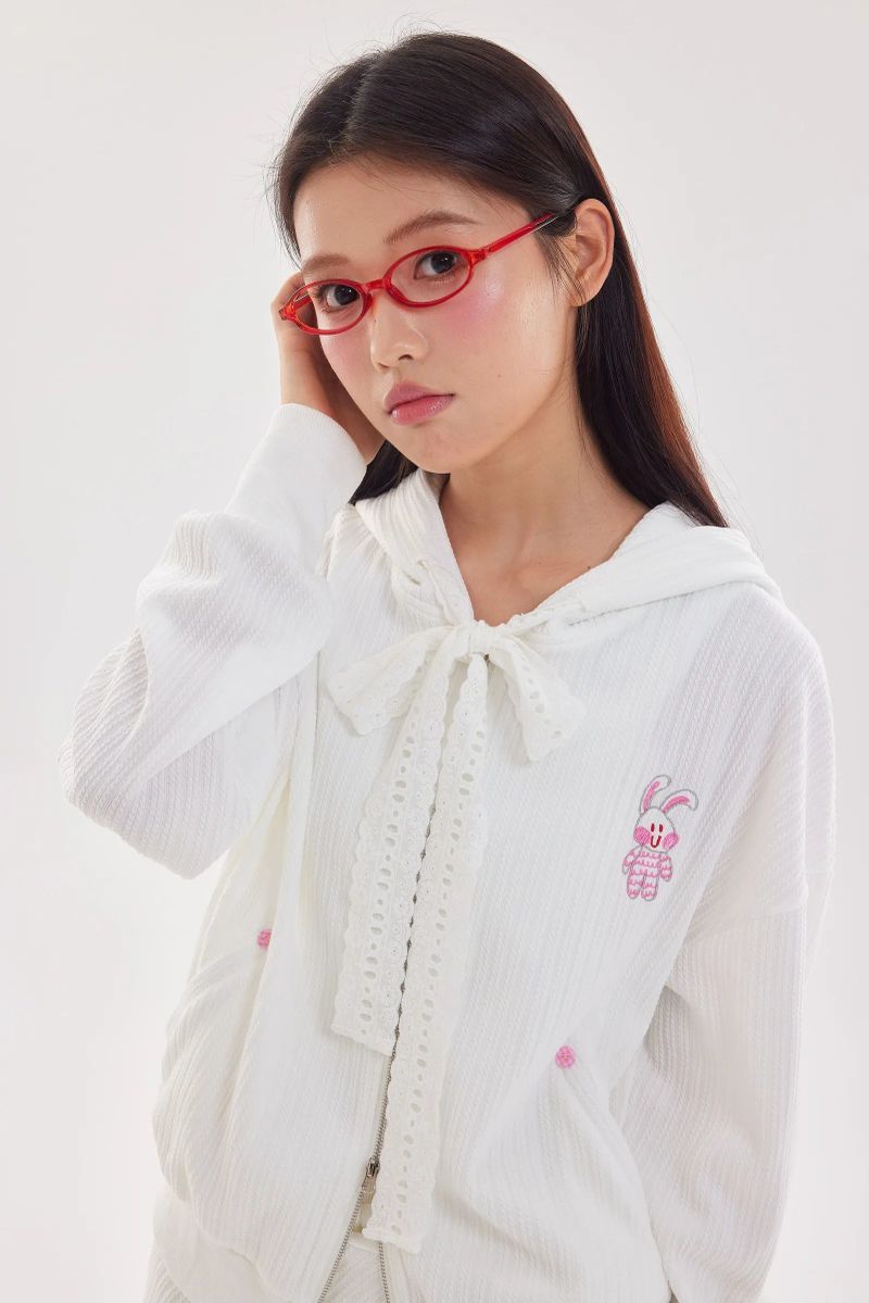 Off the Clock Hooded Jacket (White)