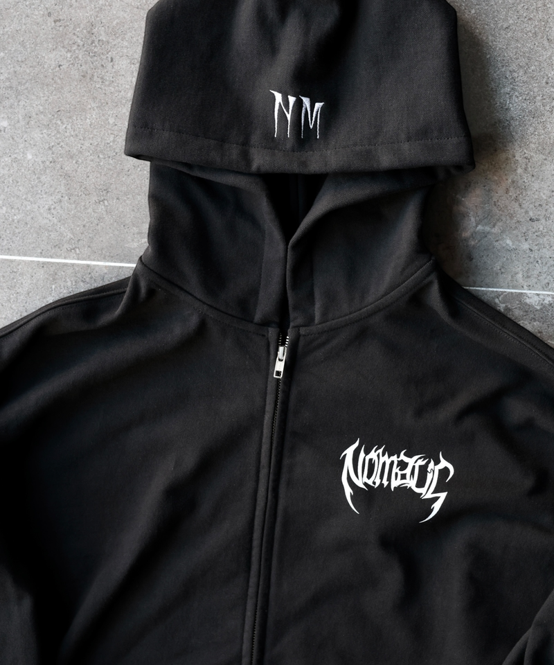  Raven Zip-up Hoodie - Black