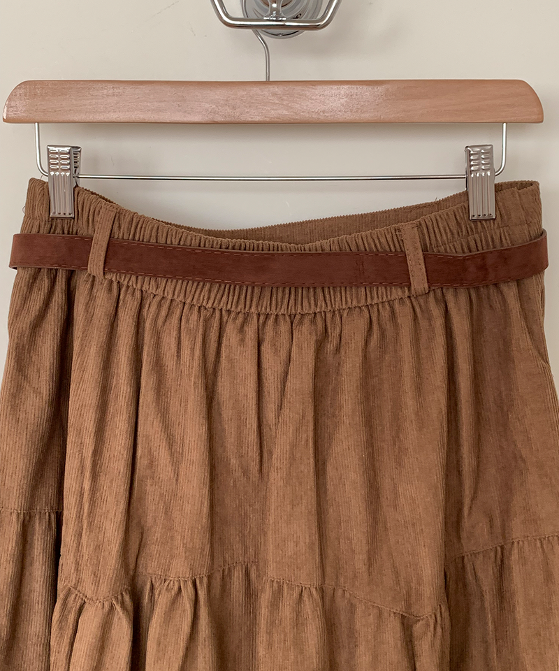 corduroy long skirt