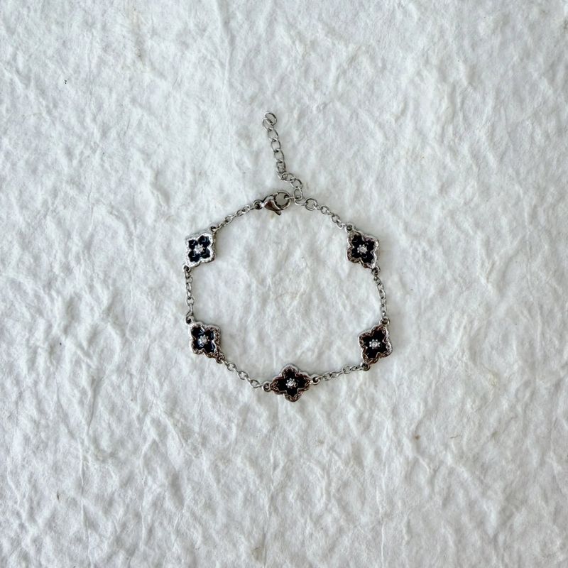 Midnight Flower Bracelet
