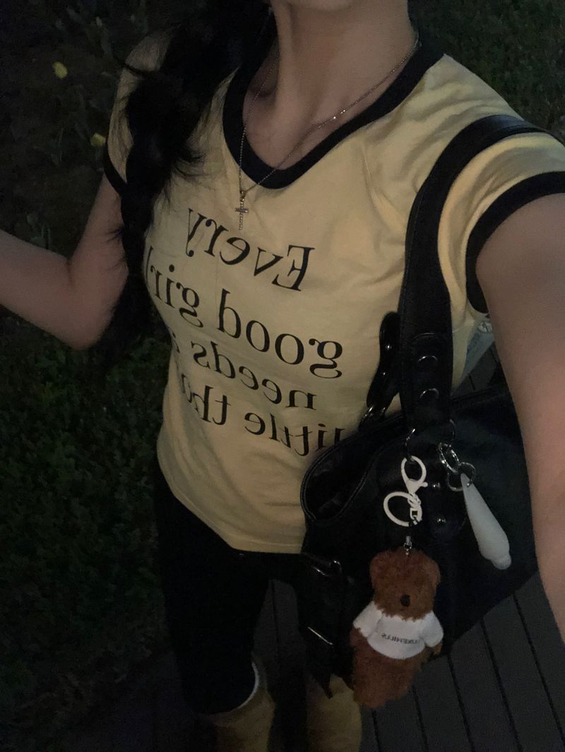 (3 colors) Thug Girl Ringer T