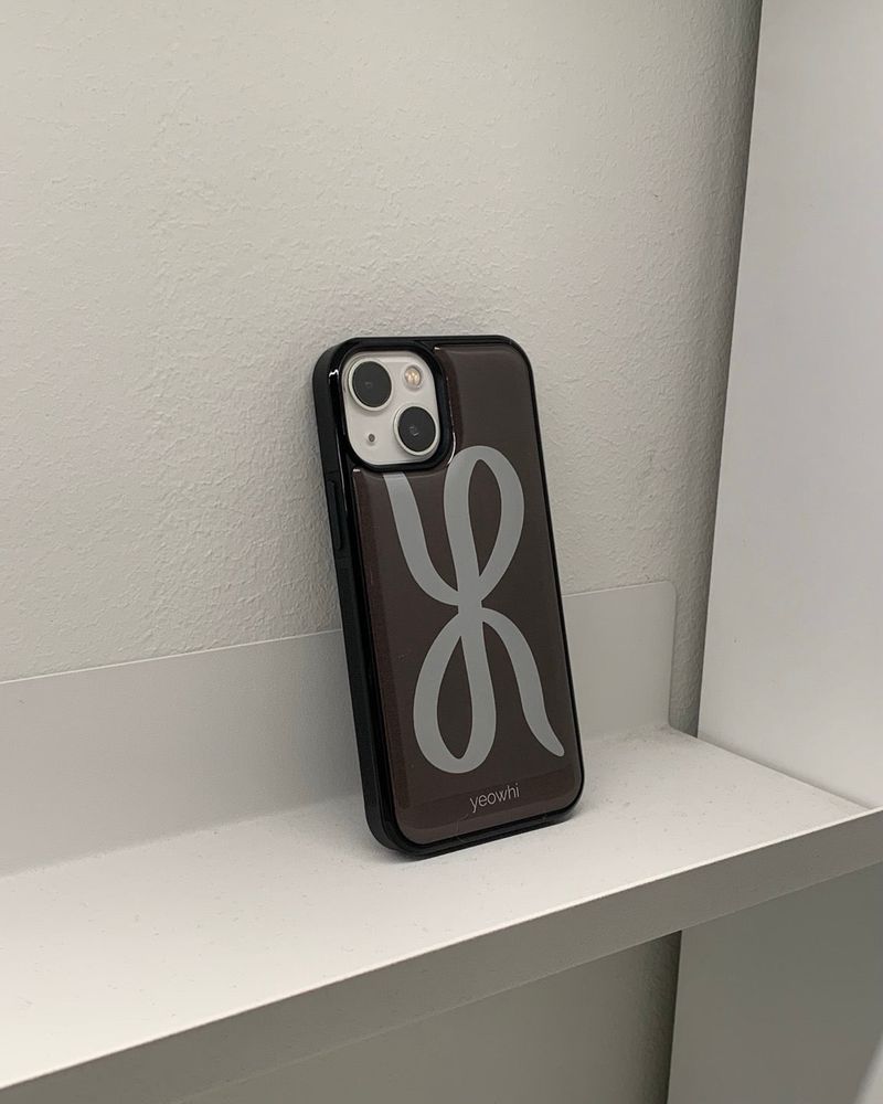 [MADE] yeowhi logo epoxy bumper case_reddish brown