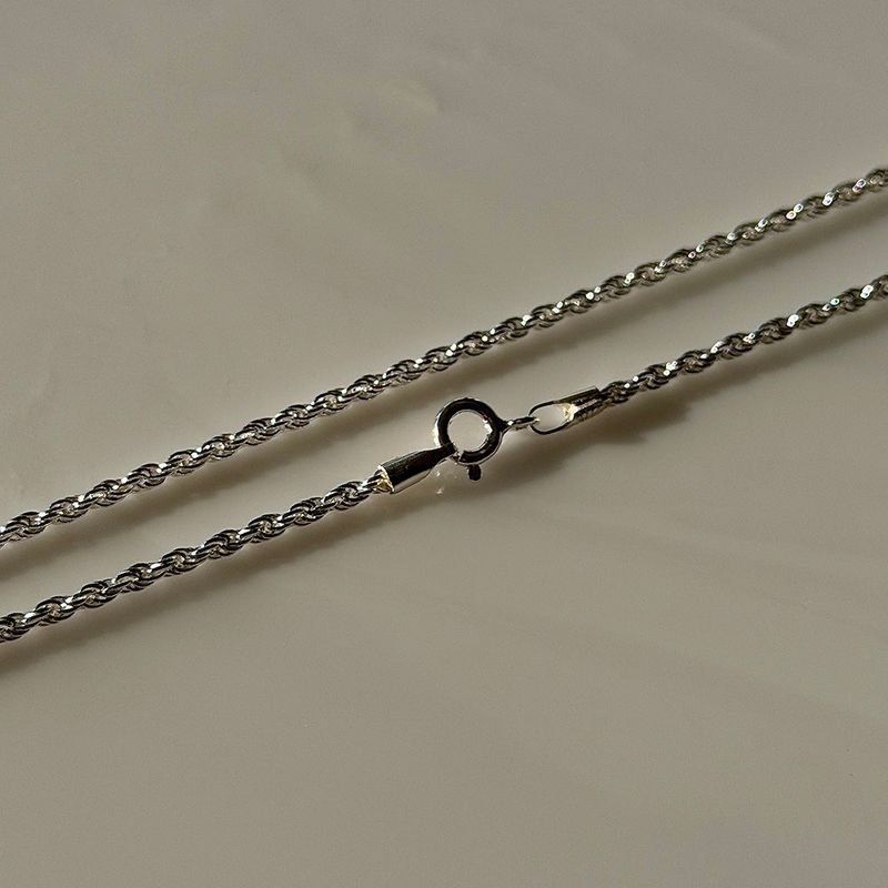 [925silver] Italy chian necklace
