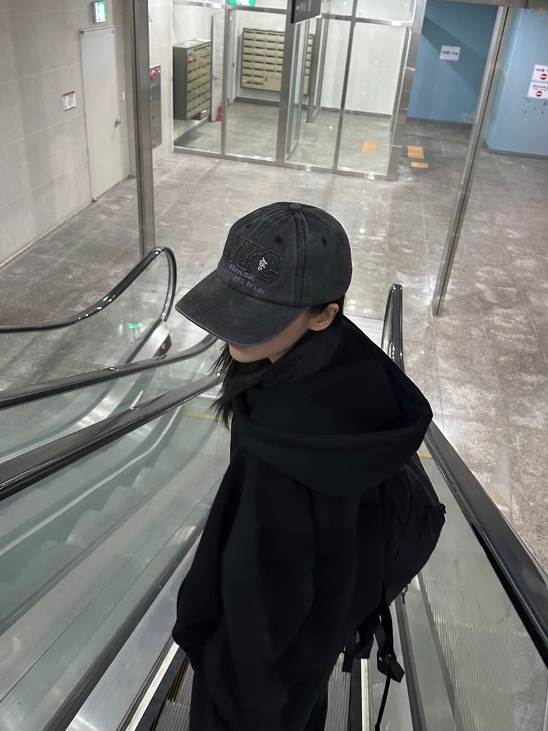 NYC faded ball cap