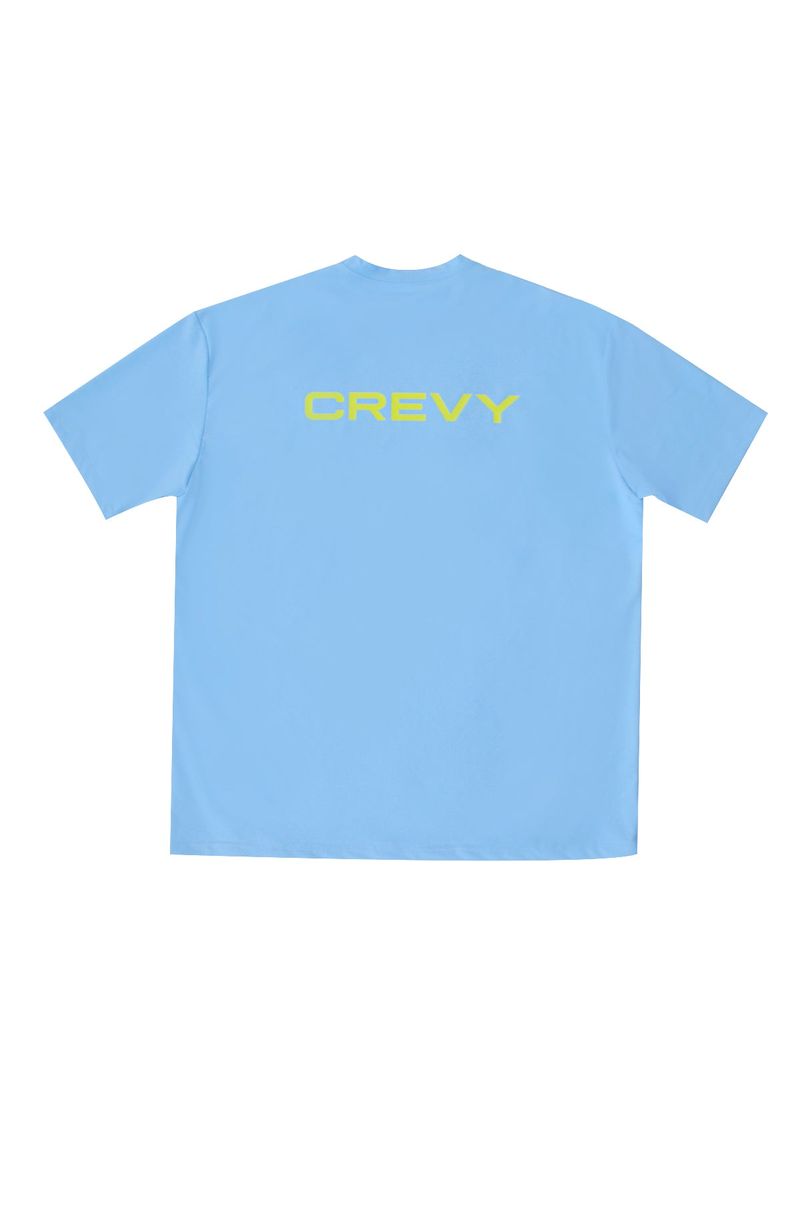 CREVY(クレビー)の「logo overfit rash short sleeve T-shirt (skyblue)(Tops)」