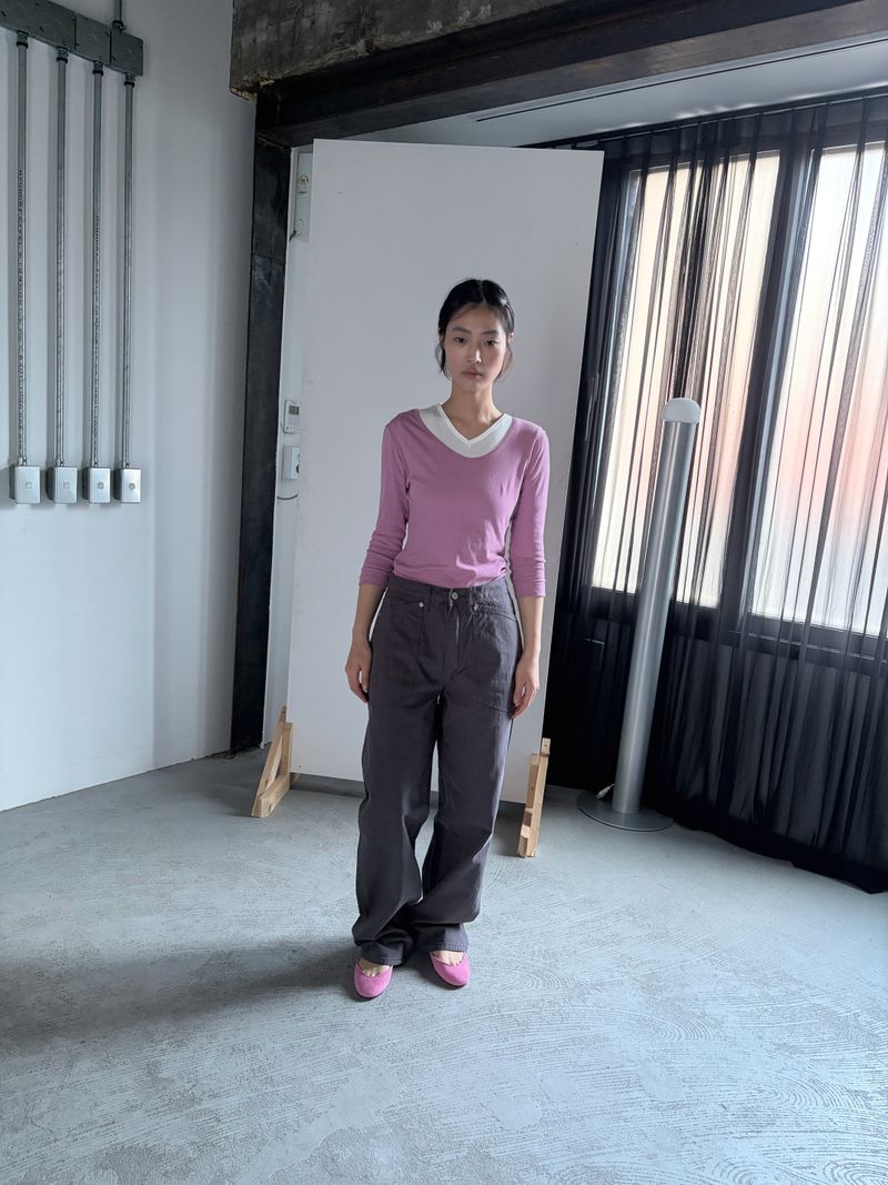 ポケットストレートパンツ
