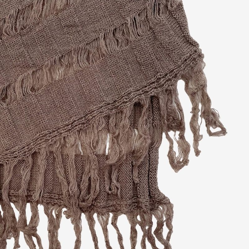 [NONCODE] Rumble Off-Shoulder Unbalanced Knitwear