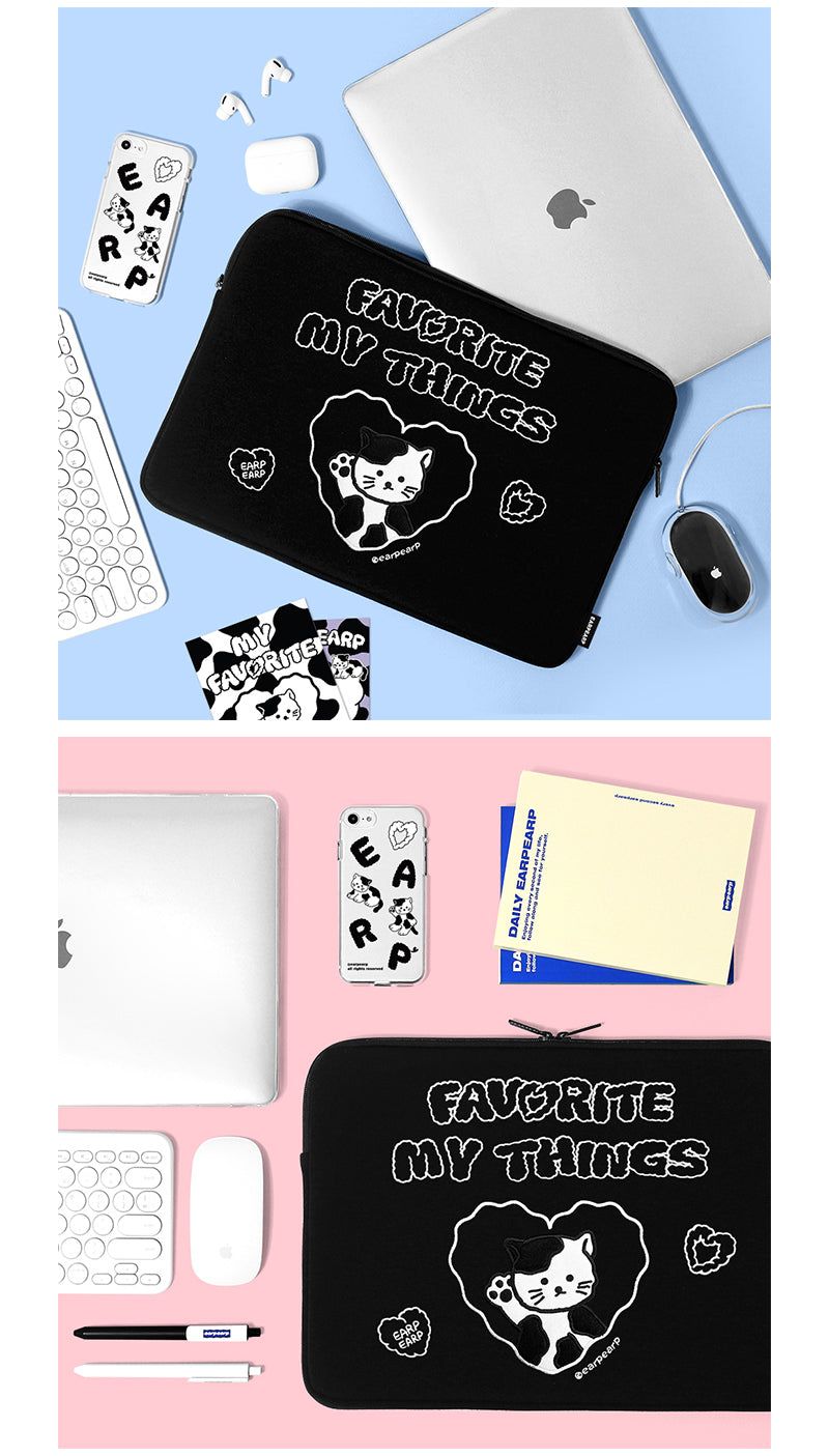MILK JOIE-BLACK(15INCH NOTEBOOK POUCH)