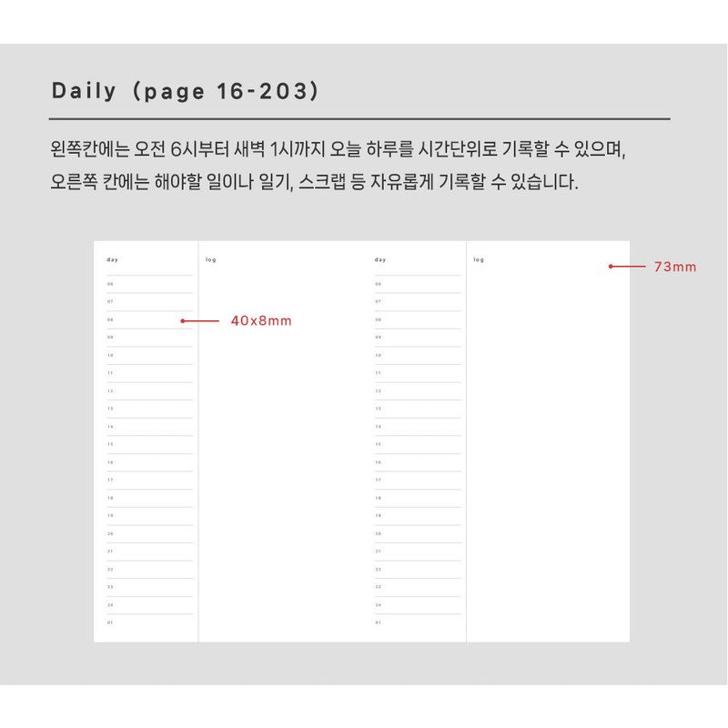 2025 6month daily diary