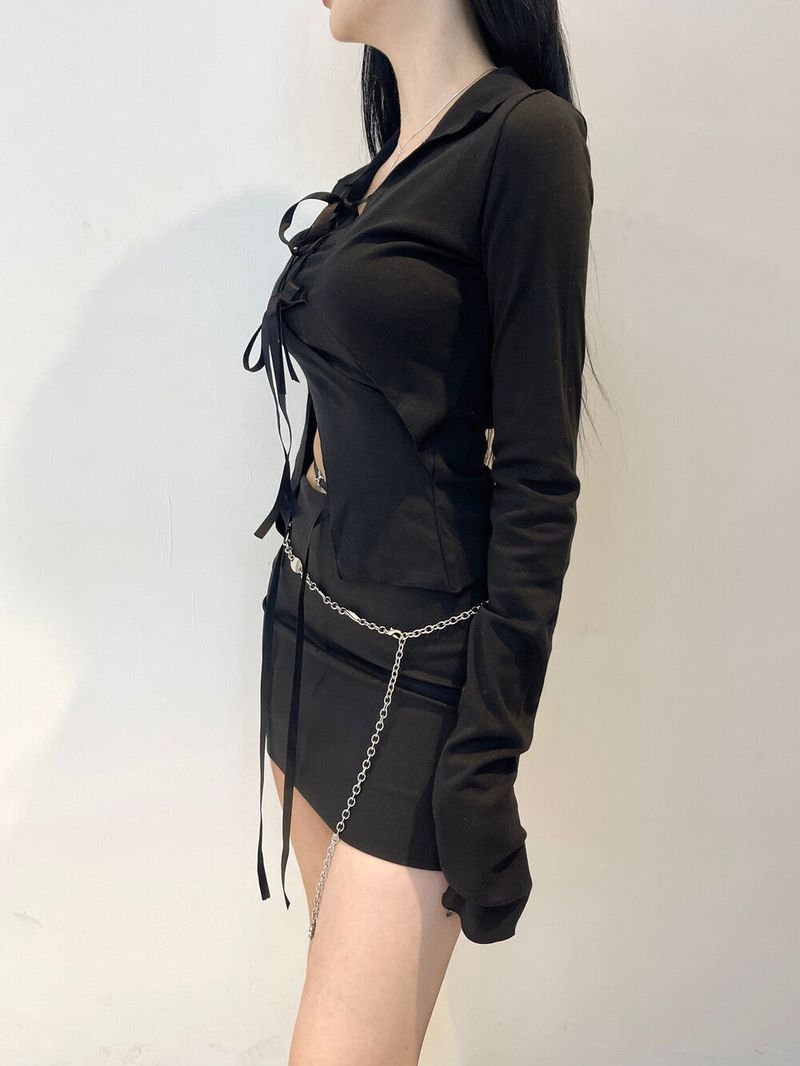 782. Romi ribbon slit sh (2color)