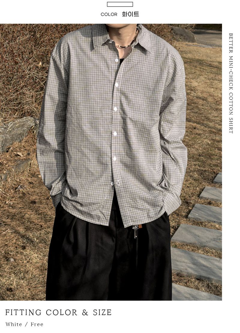 Better Mini-Check Cotton Shirt