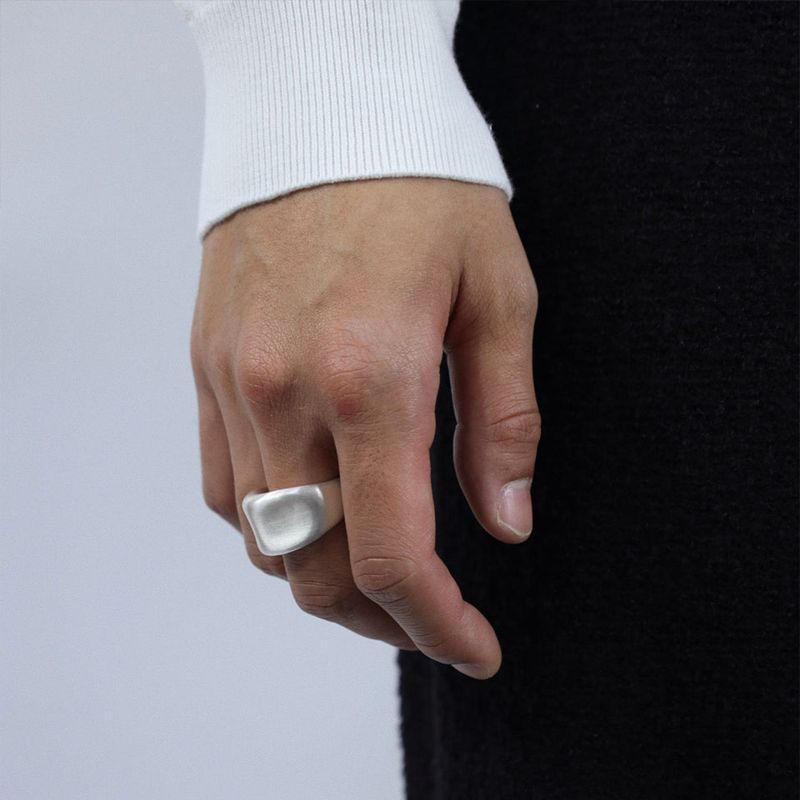 studio HAE（スタジオヘ）の「【MADE】 Men's pinch ring matt（Accessories）」