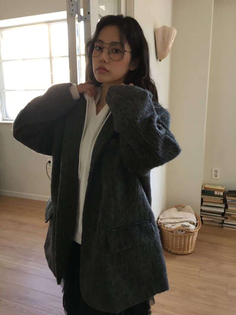 Lip Knit Hoodie (5Colors)
