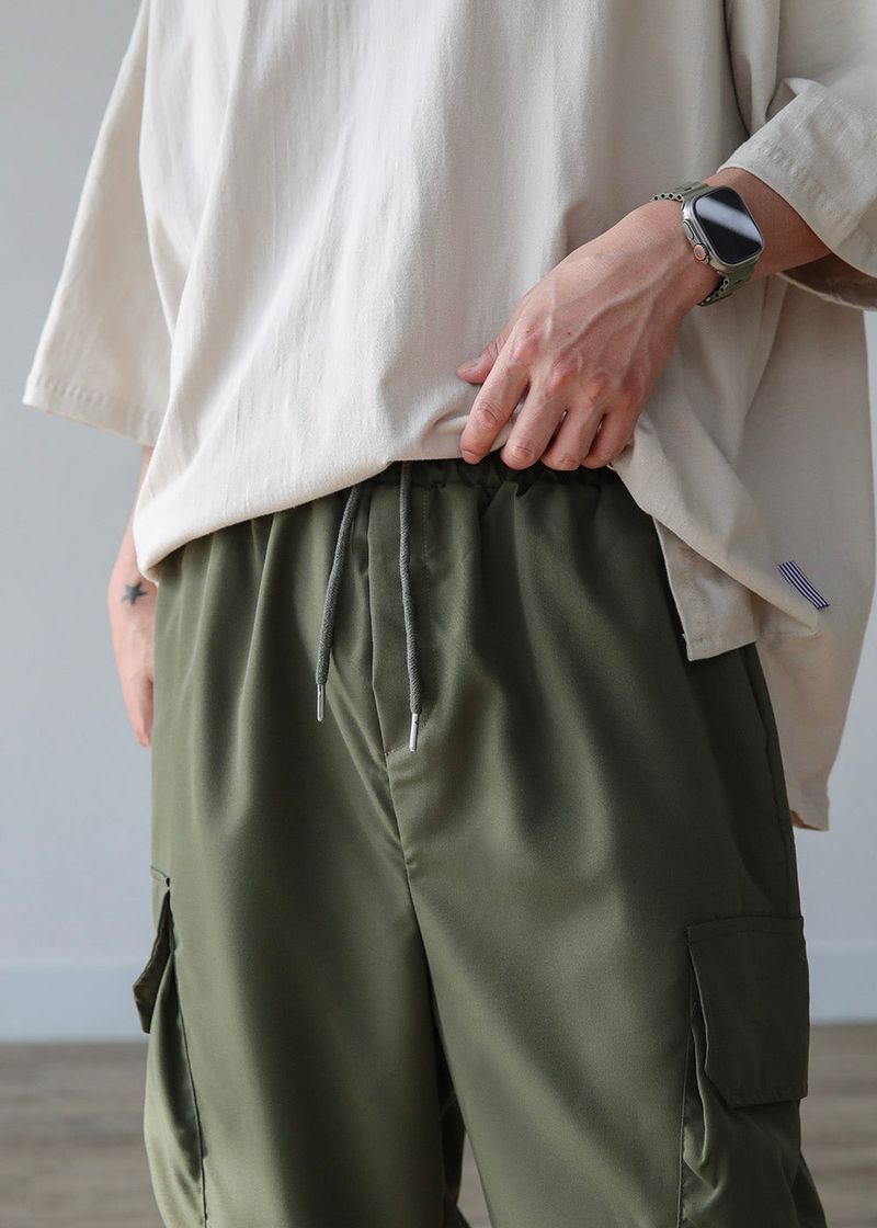 THIN WIDE CARGO PANTS
