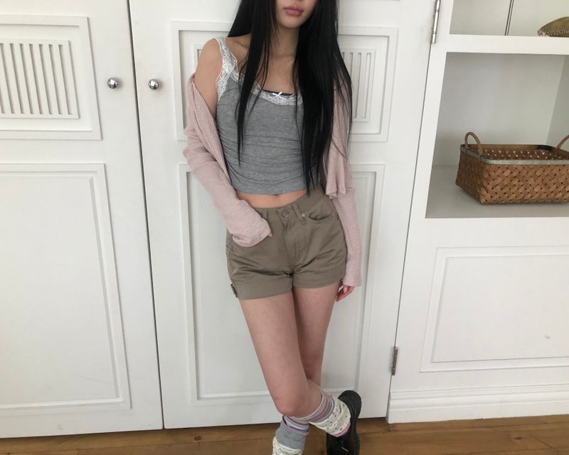 Lovety Side Button Shorts