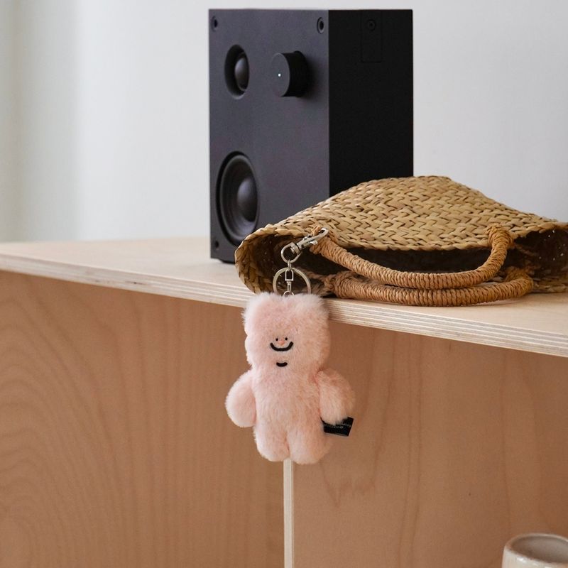 tuteogi peach pink doll keyring