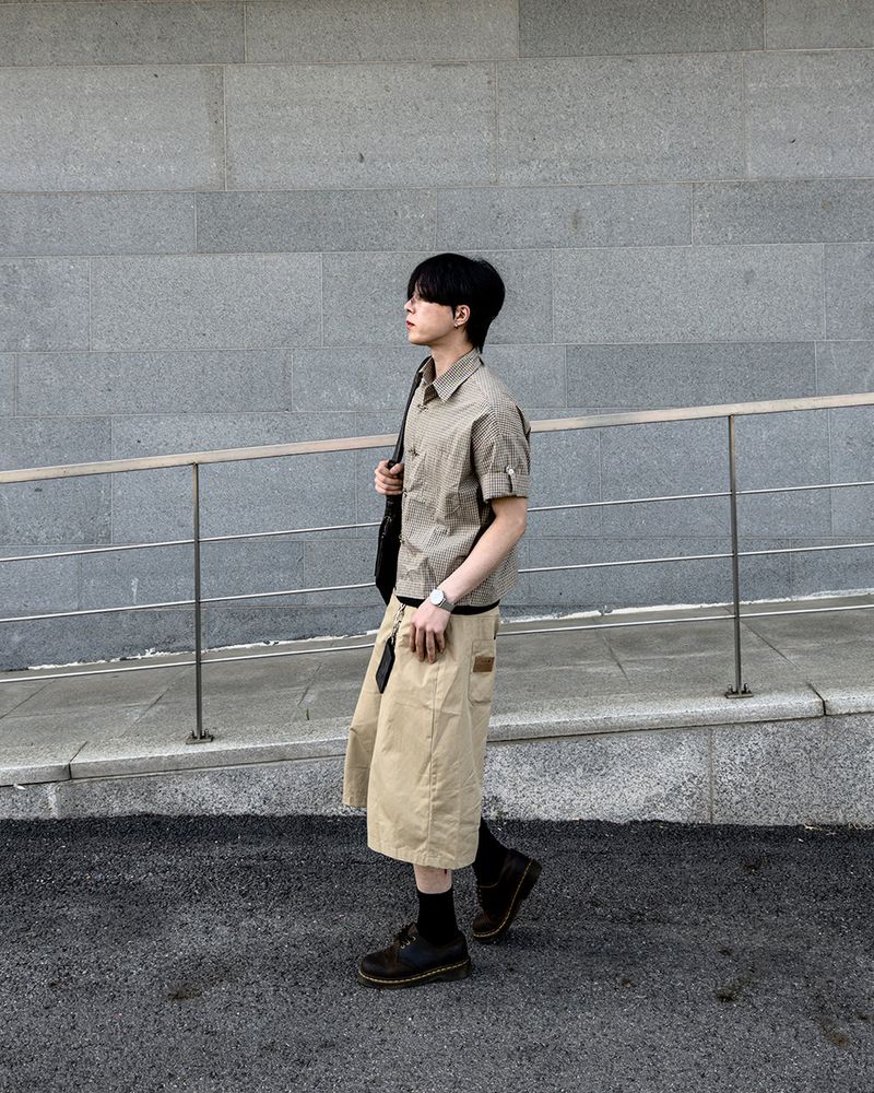 Varon Patch Strap Bermuda Pants