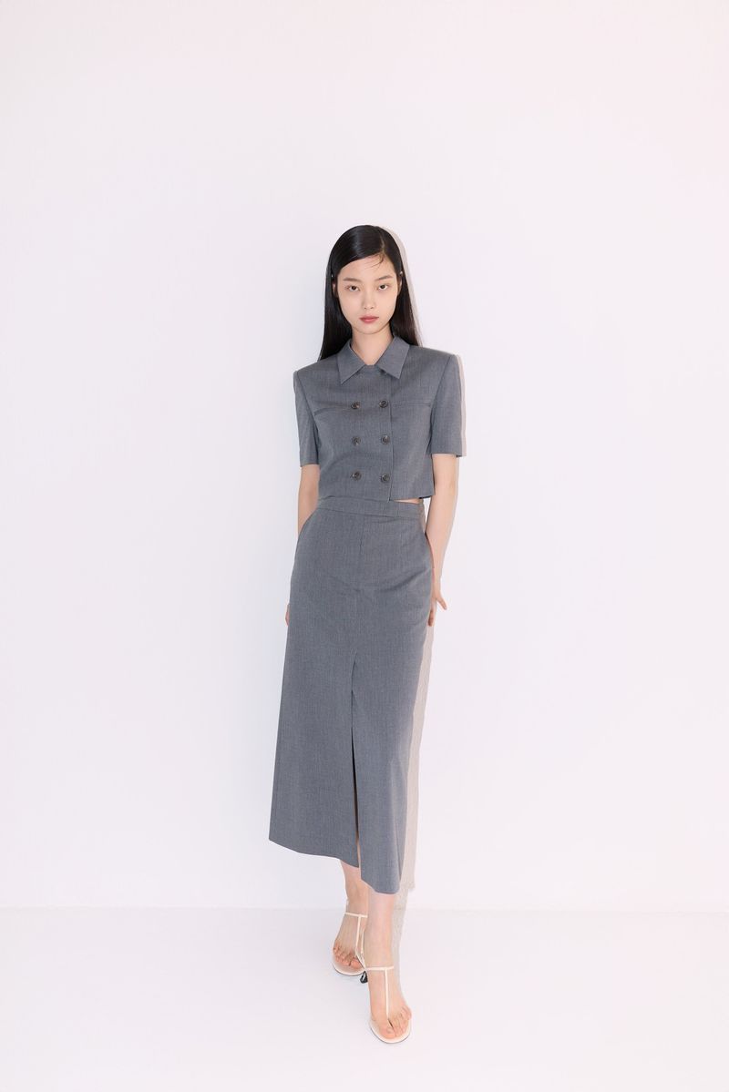 NO.27 SKIRT - GREY