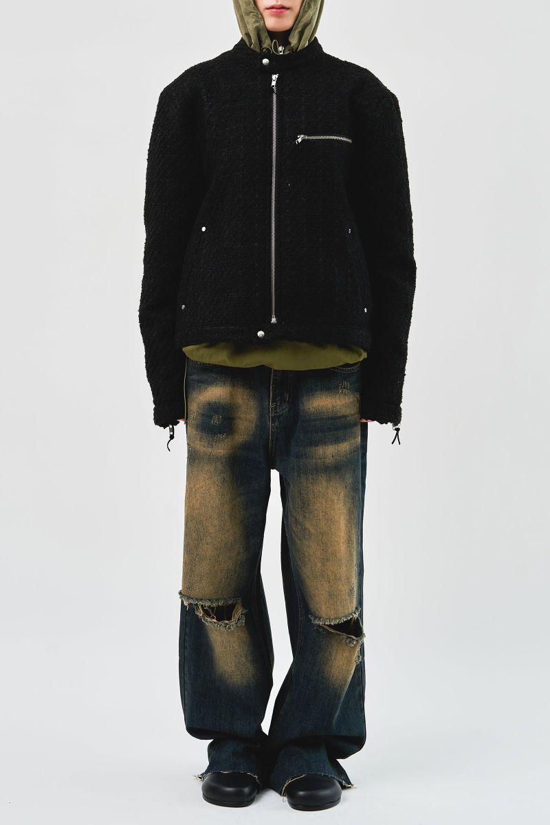 Temple Tweed Biker Jacket