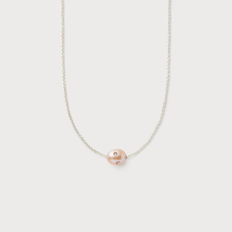 Polkadots Necklace, Peach
