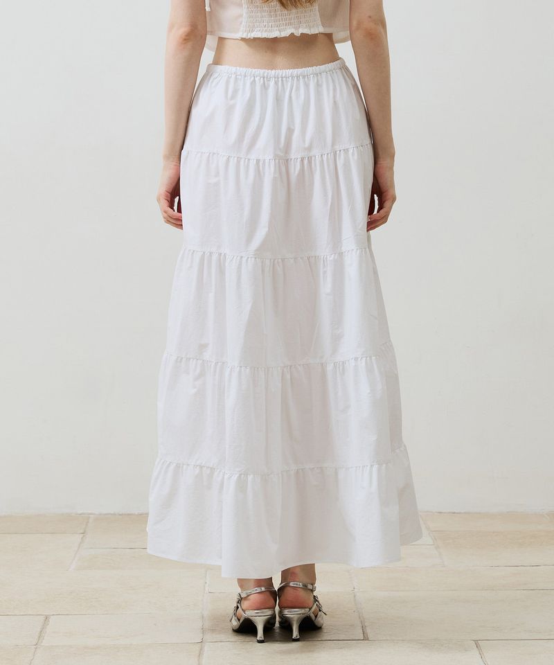 LOVEY LONG SKIRT / WHITE