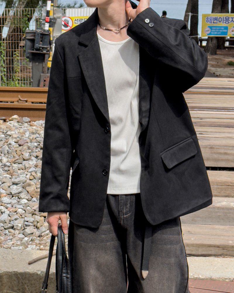 Liss Suede Blazer Jacket