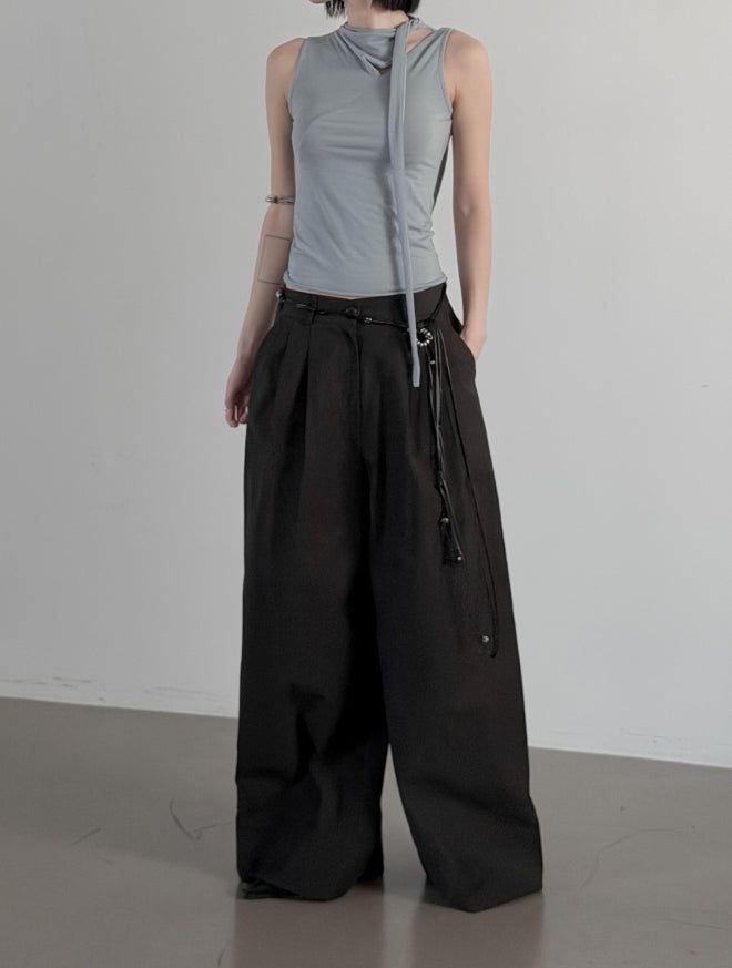 Carre Scarf Slit Sleeveless
