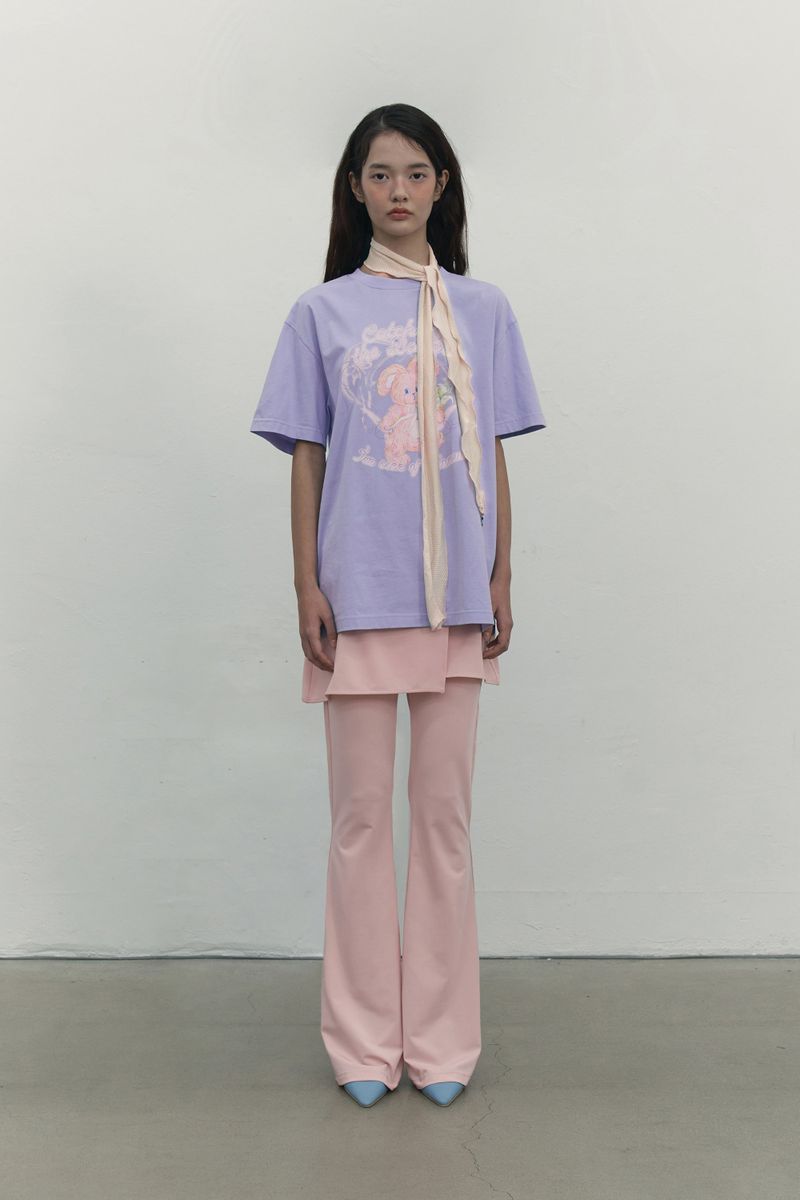 COLOR MIX MESH MUFFLER [PINK]