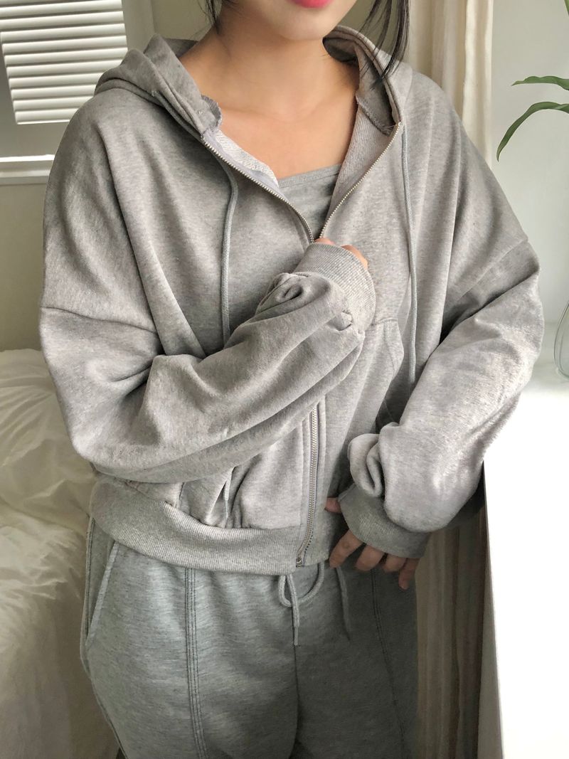 Melora hood zip-up set
