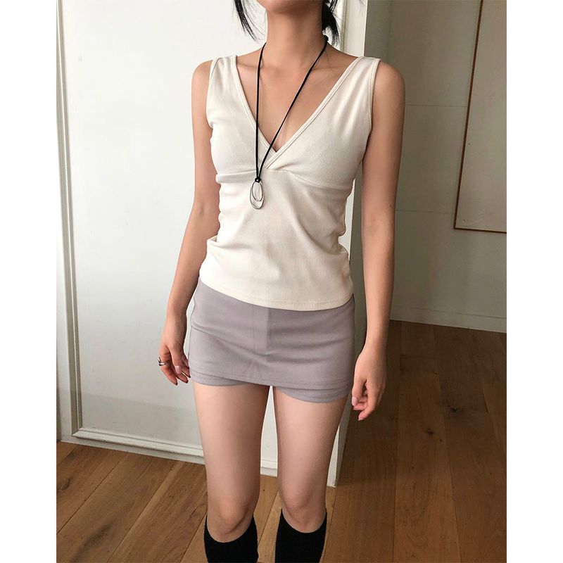 DEEP SWAY（ディープ スウェイ）の「Peek V-neck Sleeveless（Tops）」