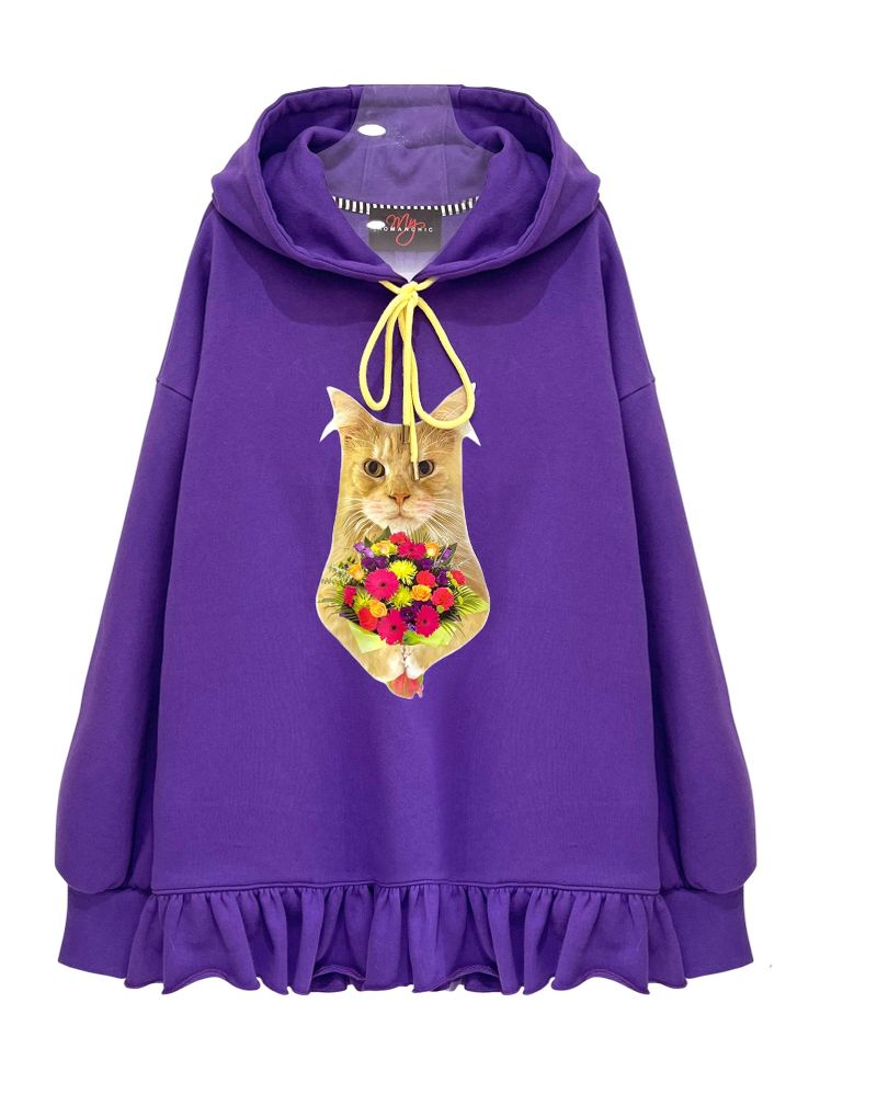 Flowers kitty Hoody
