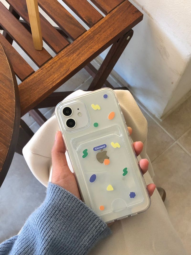 Creamy card jelly case (iphone case)