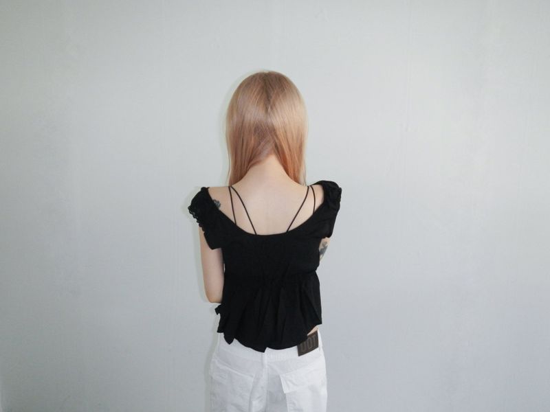 cats lace bra top(2 color)
