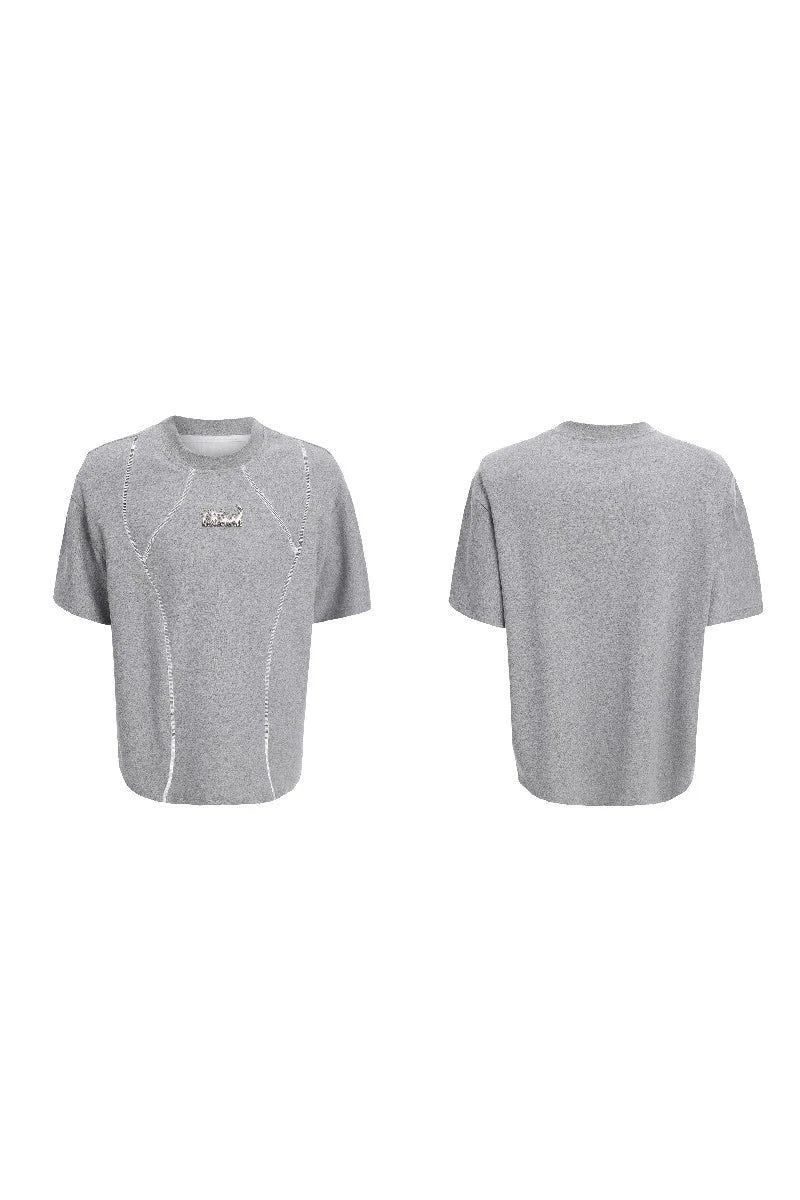 Deconstructed Cotton Metal Tee