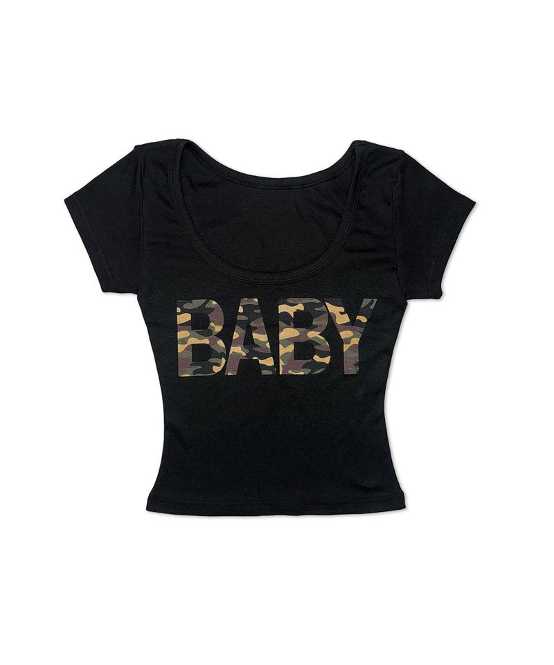 minty camo baby tee (5colors)