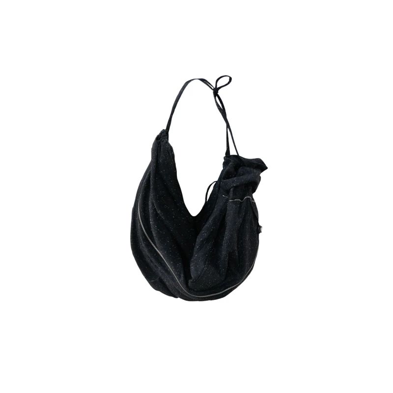 RELABEL(DIGGER) snowflake woolen fabric pleated deconstruction multi-functional sack casual pants