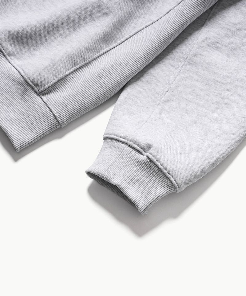 Lace Applique Sweatshirt - Light Grey