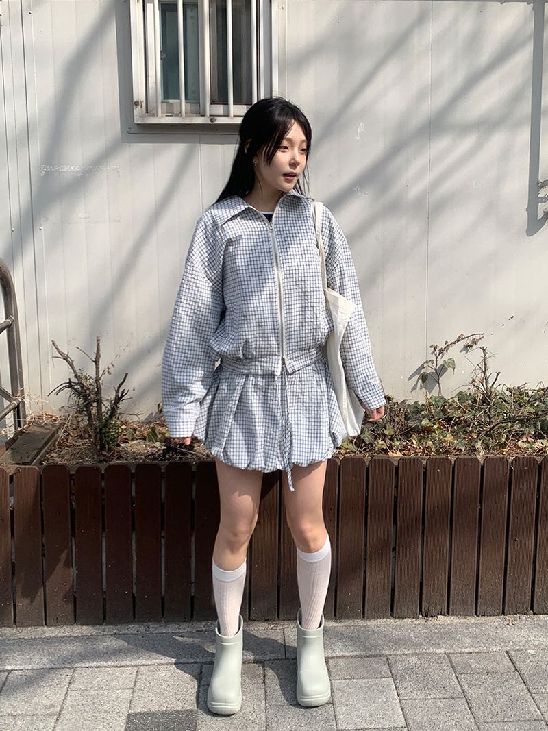 LIGHT CHECK BLOUSON (2C)