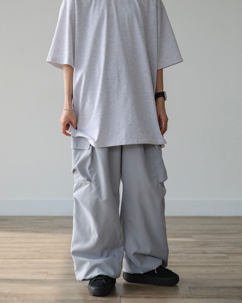 THIN WIDE CARGO PANTS