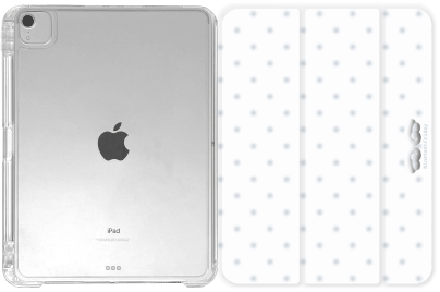 3D Angel Wing Dot Pattern iPad Cover Case
