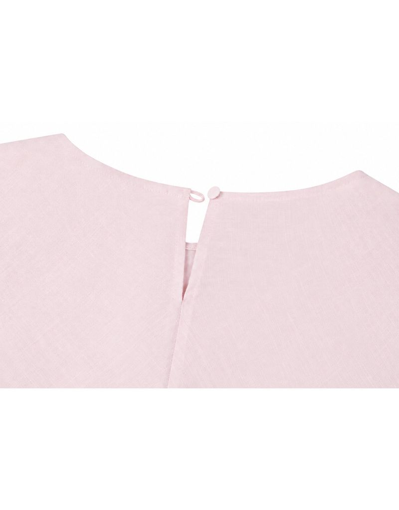 Rosien Drape Detachable Tie Blouse Pink